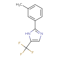 Chemical structure of 2-(3-methylphenyl)-5-(trifluoromethyl)-1H-imidazole - CSSB00010270093