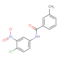 Chemical structure of N-(4-chloro-3-nitrophenyl)-3-methylbenzamide - CSSB00020583823
