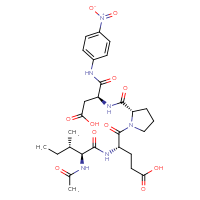 Chemical structure of (4S)-5-[(2S)-2-{[(1S)-2-carboxy-1-[(4-nitrophenyl)carbamoyl]ethyl]carbamoyl}pyrrolidin-1-yl]-4-[(2S,3S)-2-acetamido-3-methylpentanamido]-5-oxopentanoic acid - CSSB02125551159