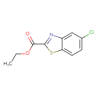 Chemical structure of ethyl 5-chloro-1,3-benzothiazole-2-carboxylate - CSSB00011850264