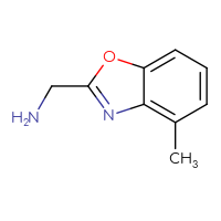 Chemical structure of 1-(4-methyl-1,3-benzoxazol-2-yl)methanamine - CSSB00011397727