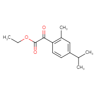 Chemical structure of ethyl 2-[2-methyl-4-(propan-2-yl)phenyl]-2-oxoacetate - CSSB20946482570