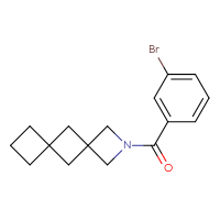 Chemical structure of 2-(3-bromobenzoyl)-2-azadispiro[3.1.3⁶.1⁴]decane - CSSB01912360385
