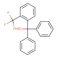 Chemical structure of diphenyl[2-(trifluoromethyl)phenyl]methanol - CSSB20621780092