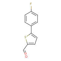 Chemical structure of 5-(4-fluorophenyl)thiophene-2-carbaldehyde - CSSB00000243193