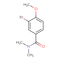 Chemical structure of 3-bromo-4-methoxy-N,N-dimethylbenzamide - CSSB00000206176