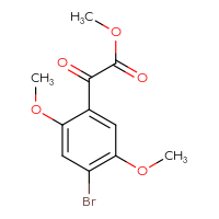 Chemical structure of methyl 2-(4-bromo-2,5-dimethoxyphenyl)-2-oxoacetate - CSSB00006895309