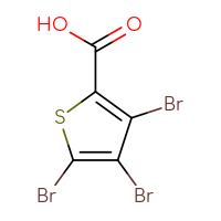 Chemical structure of tribromothiophene-2-carboxylic acid - CSSB00010980946