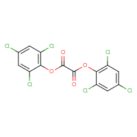 Chemical structure of bis(2,4,6-trichlorophenyl) oxalate - CSSB00000069315