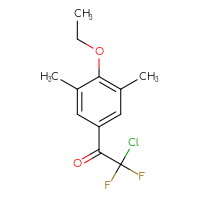Chemical structure of 2-chloro-1-(4-ethoxy-3,5-dimethylphenyl)-2,2-difluoroethan-1-one - CSSB21103684550