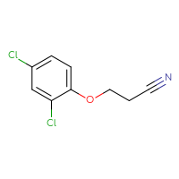 Chemical structure of 3-(2,4-dichlorophenoxy)propanenitrile - CSSB00000172082