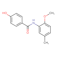 Chemical structure of 4-hydroxy-N-(2-methoxy-5-methylphenyl)benzamide - CSSB00052727170