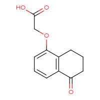 Chemical structure of 2-[(5-oxo-5,6,7,8-tetrahydronaphthalen-1-yl)oxy]acetic acid - CSSB00021569211