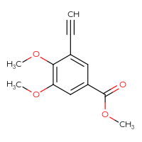 Chemical structure of methyl 3-ethynyl-4,5-dimethoxybenzoate - CSSB06582005335