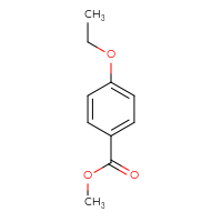 Chemical structure of methyl 4-ethoxybenzoate - CSSB00000148975