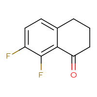Chemical structure of 7,8-difluoro-1,2,3,4-tetrahydronaphthalen-1-one - CSSB00000113168