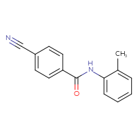 Chemical structure of 4-cyano-N-(2-methylphenyl)benzamide - CSSB00000580093