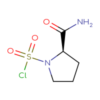 Chemical structure of (2R)-2-carbamoylpyrrolidine-1-sulfonyl chloride - CSSB06378119681