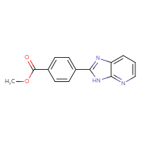 Chemical structure of methyl 4-{3H-imidazo[4,5-b]pyridin-2-yl}benzoate - CSSB02200121074
