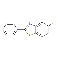 Chemical structure of 5-fluoro-2-phenyl-1,3-benzothiazole - CSSB00000051670