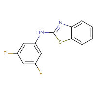 Chemical structure of N-(3,5-difluorophenyl)-1,3-benzothiazol-2-amine - CSSB00000418250