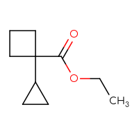 Chemical structure of ethyl 1-cyclopropylcyclobutane-1-carboxylate - CSSB00033414255