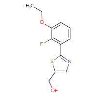 Chemical structure of [2-(3-ethoxy-2-fluorophenyl)-1,3-thiazol-5-yl]methanol - CSSB06583813711