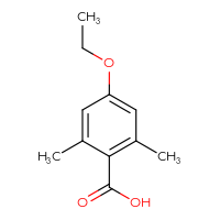 Chemical structure of 4-ethoxy-2,6-dimethylbenzoic acid - CSSB00009872073