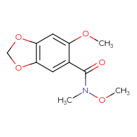 Chemical structure of N,6-dimethoxy-N-methyl-2H-1,3-benzodioxole-5-carboxamide - CSSB00103401952