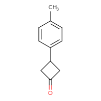Chemical structure of 3-(4-methylphenyl)cyclobutan-1-one - CSSB00000741318