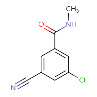 Chemical structure of 3-chloro-5-cyano-N-methylbenzamide - CSSB09889623749