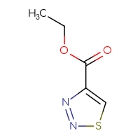 Chemical structure of ethyl 1,2,3-thiadiazole-4-carboxylate - CSSB00011216186