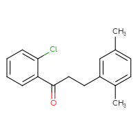 Chemical structure of 1-(2-chlorophenyl)-3-(2,5-dimethylphenyl)propan-1-one - CSSB00020571465
