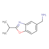 Chemical structure of 1-[2-(propan-2-yl)-1,3-benzoxazol-5-yl]methanamine - CSSB00010300450