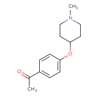 Chemical structure of 1-{4-[(1-methylpiperidin-4-yl)oxy]phenyl}ethan-1-one - CSSB00005510322