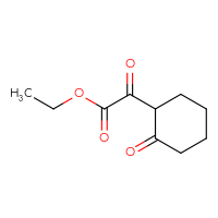 Chemical structure of ethyl 2-oxo-2-(2-oxocyclohexyl)acetate - CSSB00011236187