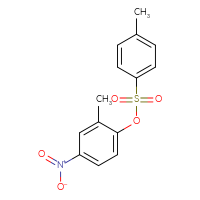Chemical structure of 2-methyl-4-nitrophenyl 4-methylbenzene-1-sulfonate - CSSB00114204941