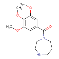 Chemical structure of 1-(3,4,5-trimethoxybenzoyl)-1,4-diazepane - CSSB00056933403