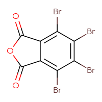Chemical structure of tetrabromo-1,3-dihydro-2-benzofuran-1,3-dione - CSSB00000185812