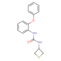 Chemical structure of 1-(2-phenoxyphenyl)-3-(thietan-3-yl)urea - CSSB02061199716
