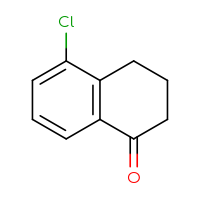 Chemical structure of 5-chloro-1,2,3,4-tetrahydronaphthalen-1-one - CSSB00000063505