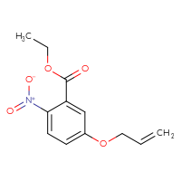 Chemical structure of ethyl 2-nitro-5-(prop-2-en-1-yloxy)benzoate - CSSB15057018481