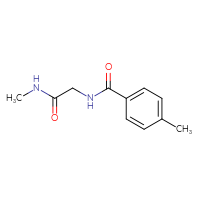 Chemical structure of N-methyl-2-[(4-methylphenyl)formamido]acetamide - CSSB00000159944