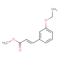Chemical structure of methyl (2E)-3-(3-ethoxyphenyl)prop-2-enoate - CSSB00012350290