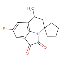 Chemical structure of 10'-fluoro-7'-methyl-4'-azaspiro[cyclopentane-1,5'-tricyclo[6.3.1.0⁴,¹²]dodecane]-1'(11'),8'(12'),9'-triene-2',3'-dione - CSSB00020598087