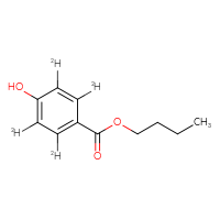 Chemical structure of butyl 4-hydroxy(²H₄)benzoate - CSSB00159241892