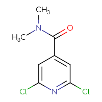Chemical structure of 2,6-dichloro-N,N-dimethylpyridine-4-carboxamide - CSSB00000229494