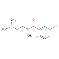Chemical structure of 5-chloro-N-[2-(dimethylamino)ethyl]-2-fluoro-N-methylbenzamide - CSSB00005777990