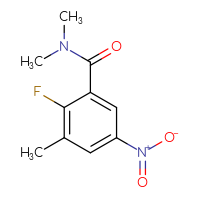 Chemical structure of 2-fluoro-N,N,3-trimethyl-5-nitrobenzamide - CSSB00007012807