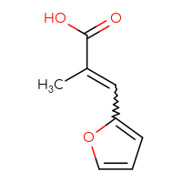 Chemical structure of 3-(furan-2-yl)-2-methylprop-2-enoic acid - CSSB00011995979